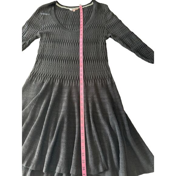 Victoria Secret Drop Metallic Black Drop Waist Sweater Dress - Extra Large - Picture 6 of 7